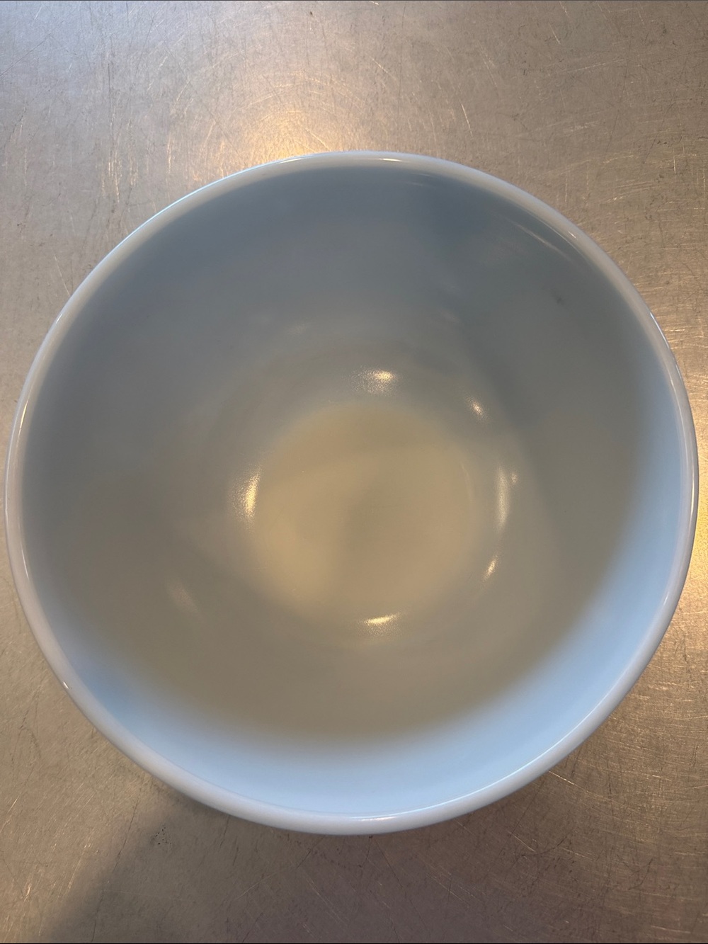 Pyrex Blue Mixing Bowl with White Snowflake Pattern - Picture 2 of 9